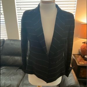 Giafranco Ferre black and white stripped blazer size 42